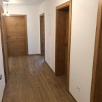 Vorraum mit Parkettboden und vielen Holztüren die zu anderen Räumen führen.